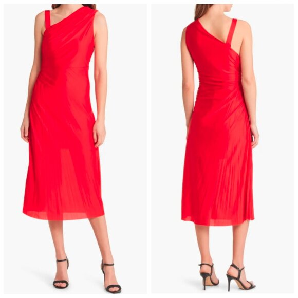 BOSS Eperla Asymmetric Neck Cocktail Dress, Size M, NWT - Picture 1 of 16